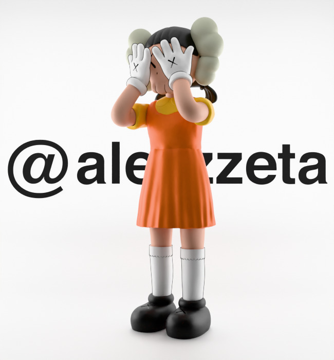 Kaws 2 YOUNG HEE Squid Game Season 2 Textured Low-poly 3D model_4