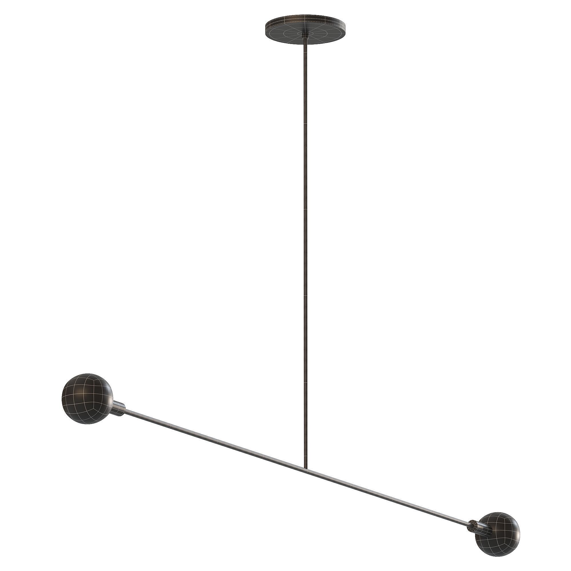 Barbell Pendant 3D model_1