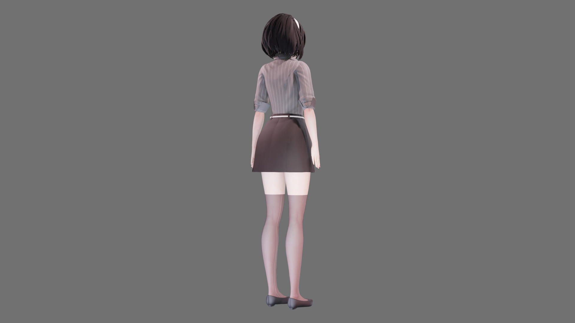 Casual clothes 0020 - Rig -Unreal - Unity - Blender - Animated Low-poly 3D model_32