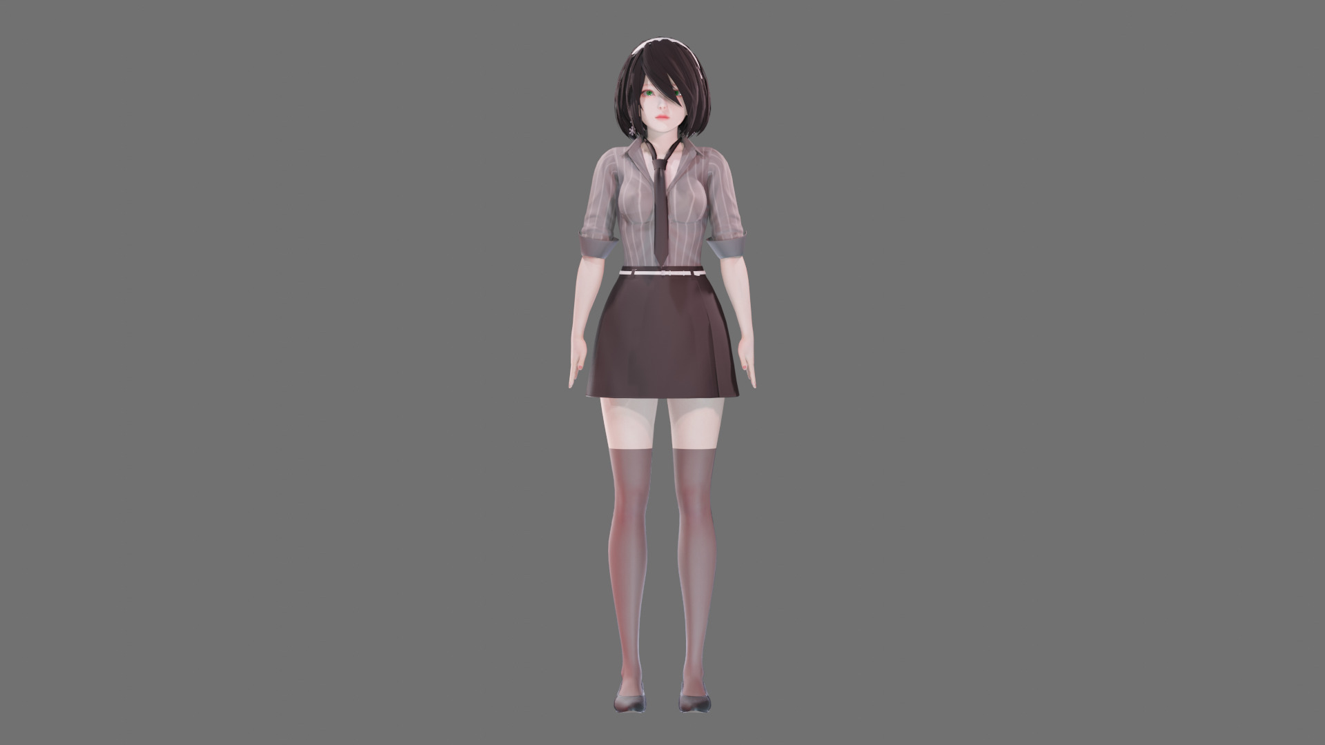 Casual clothes 0020 - Rig -Unreal - Unity - Blender - Animated Low-poly 3D model_46