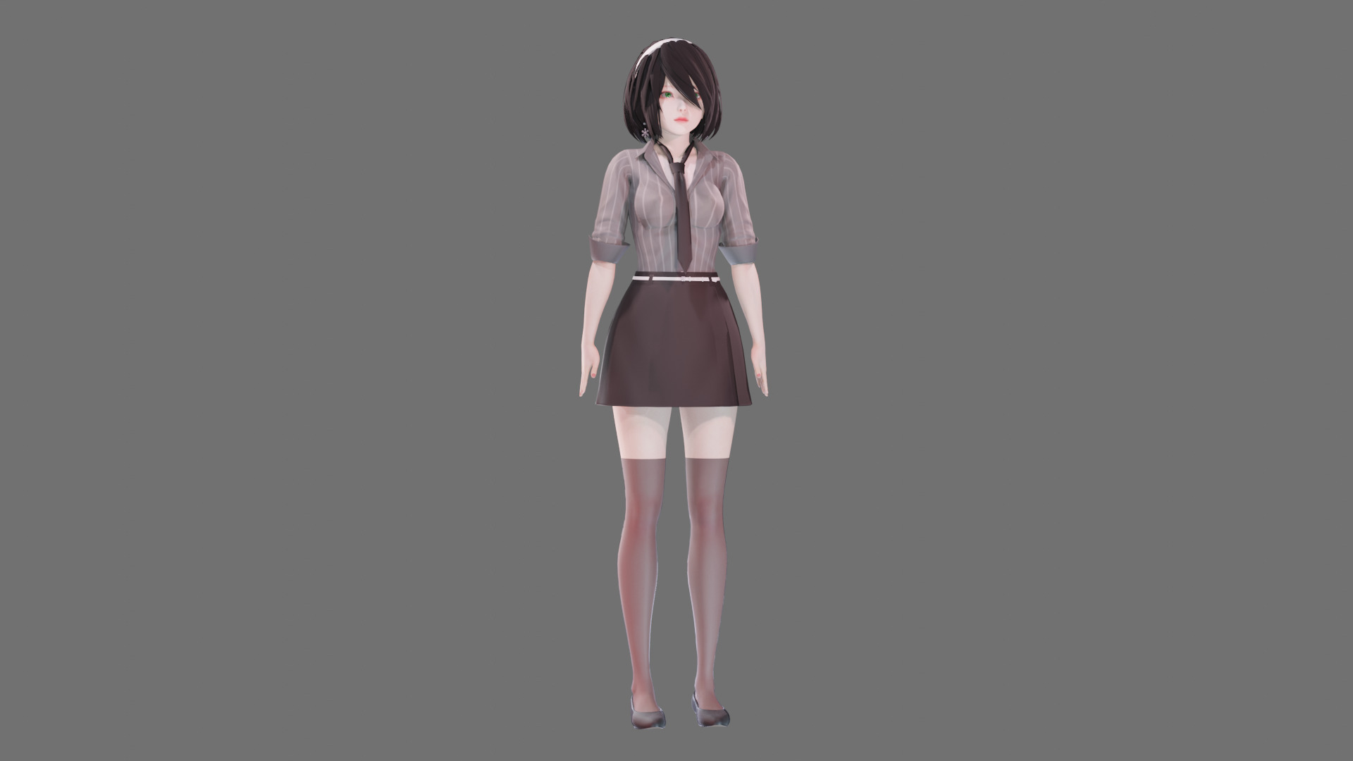 Casual clothes 0020 - Rig -Unreal - Unity - Blender - Animated Low-poly 3D model_45
