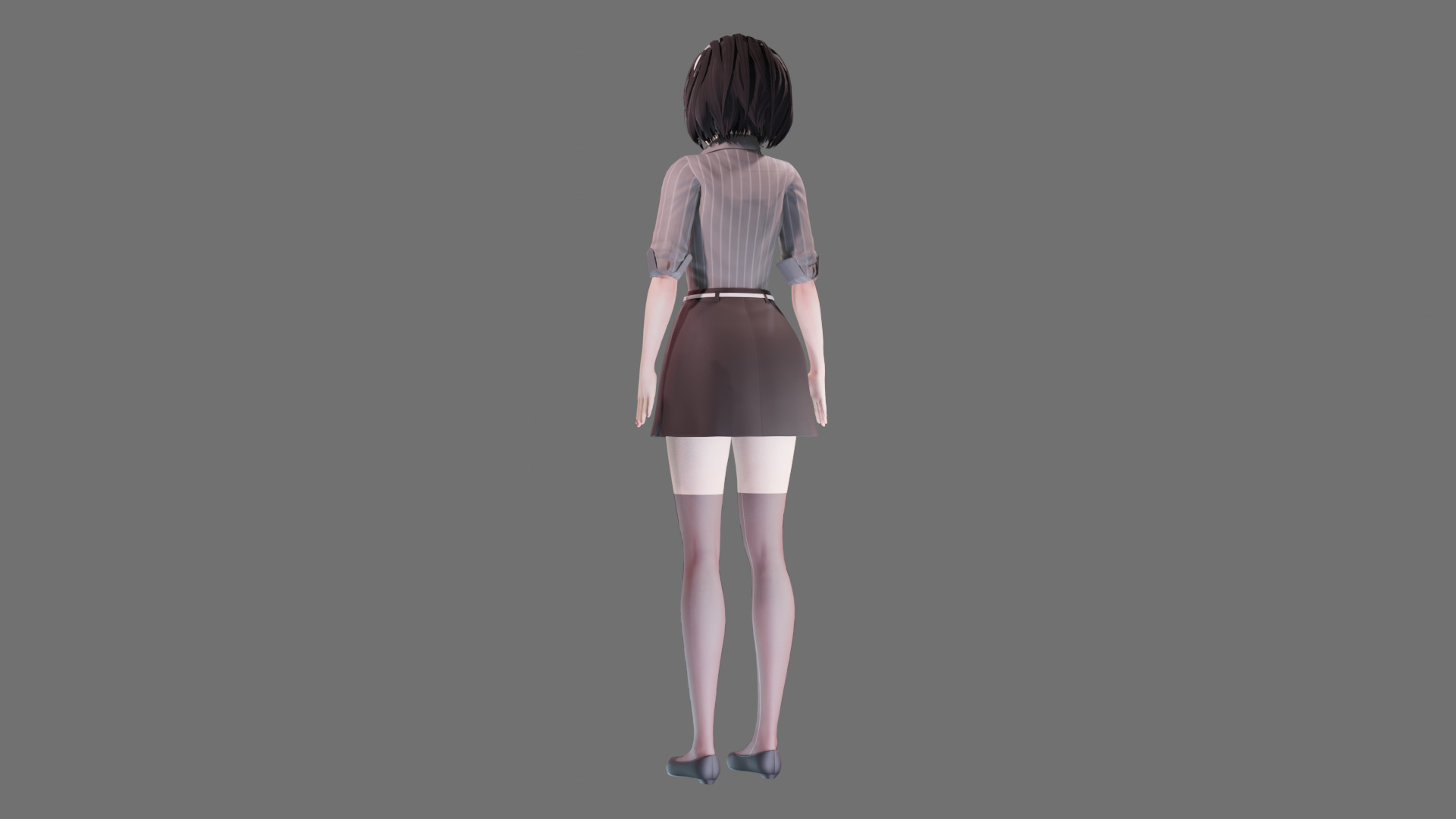 Casual clothes 0020 - Rig -Unreal - Unity - Blender - Animated Low-poly 3D model_26