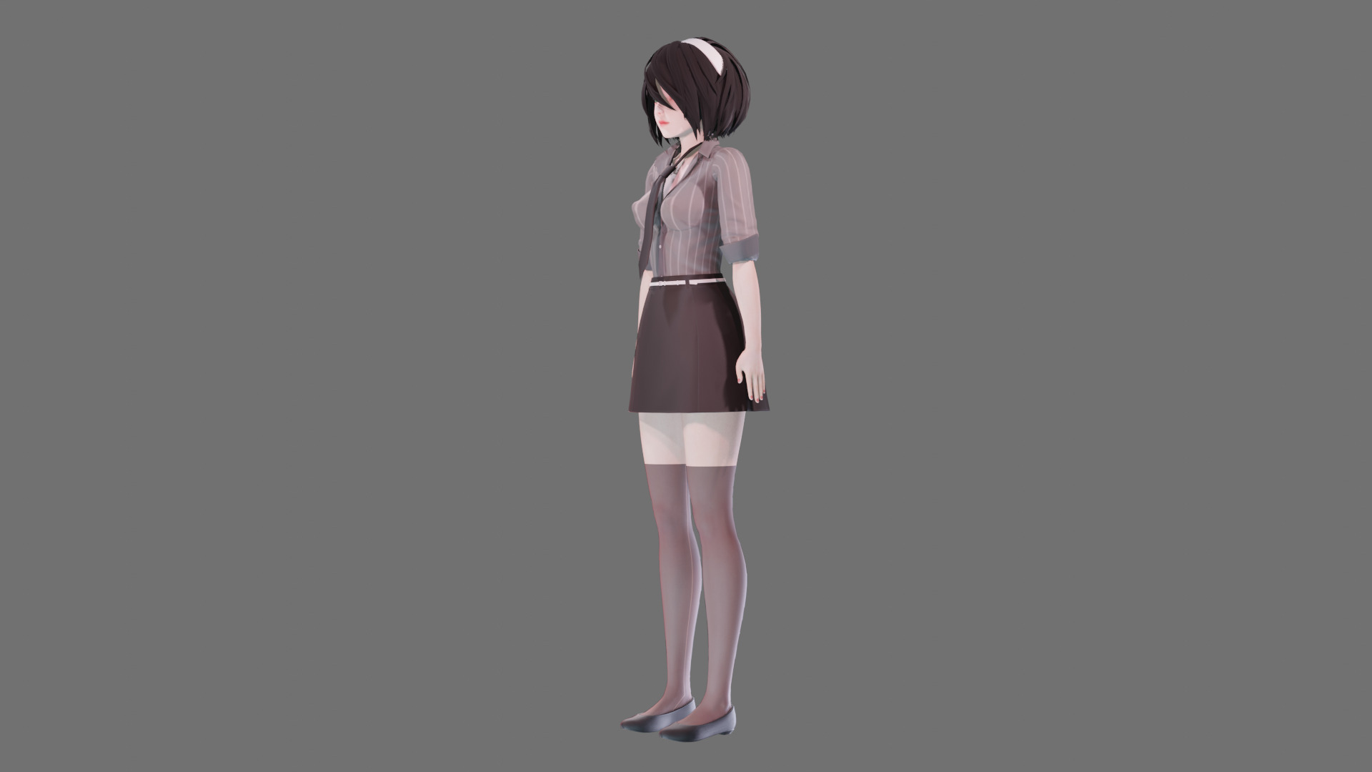 Casual clothes 0020 - Rig -Unreal - Unity - Blender - Animated Low-poly 3D model_16