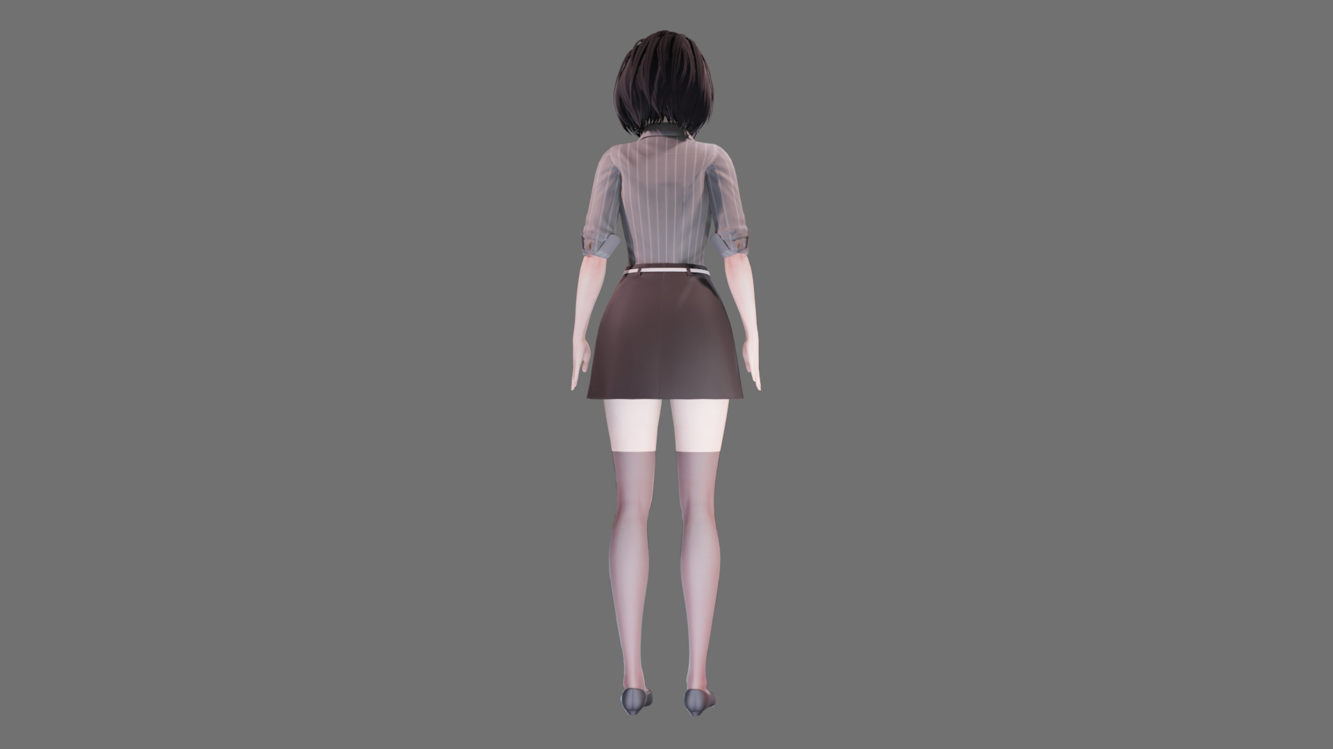 Casual clothes 0020 - Rig -Unreal - Unity - Blender - Animated Low-poly 3D model_29