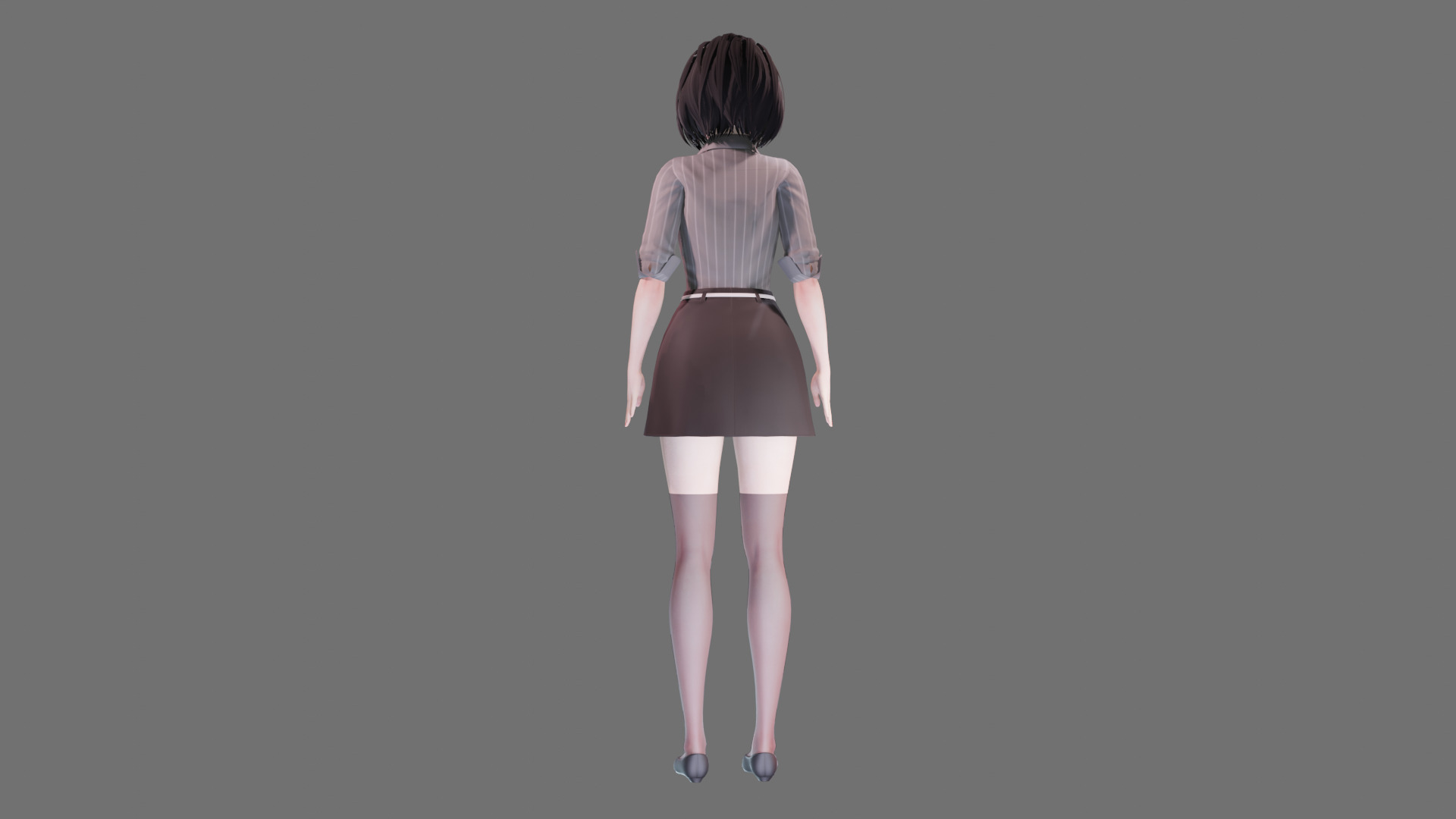 Casual clothes 0020 - Rig -Unreal - Unity - Blender - Animated Low-poly 3D model_28