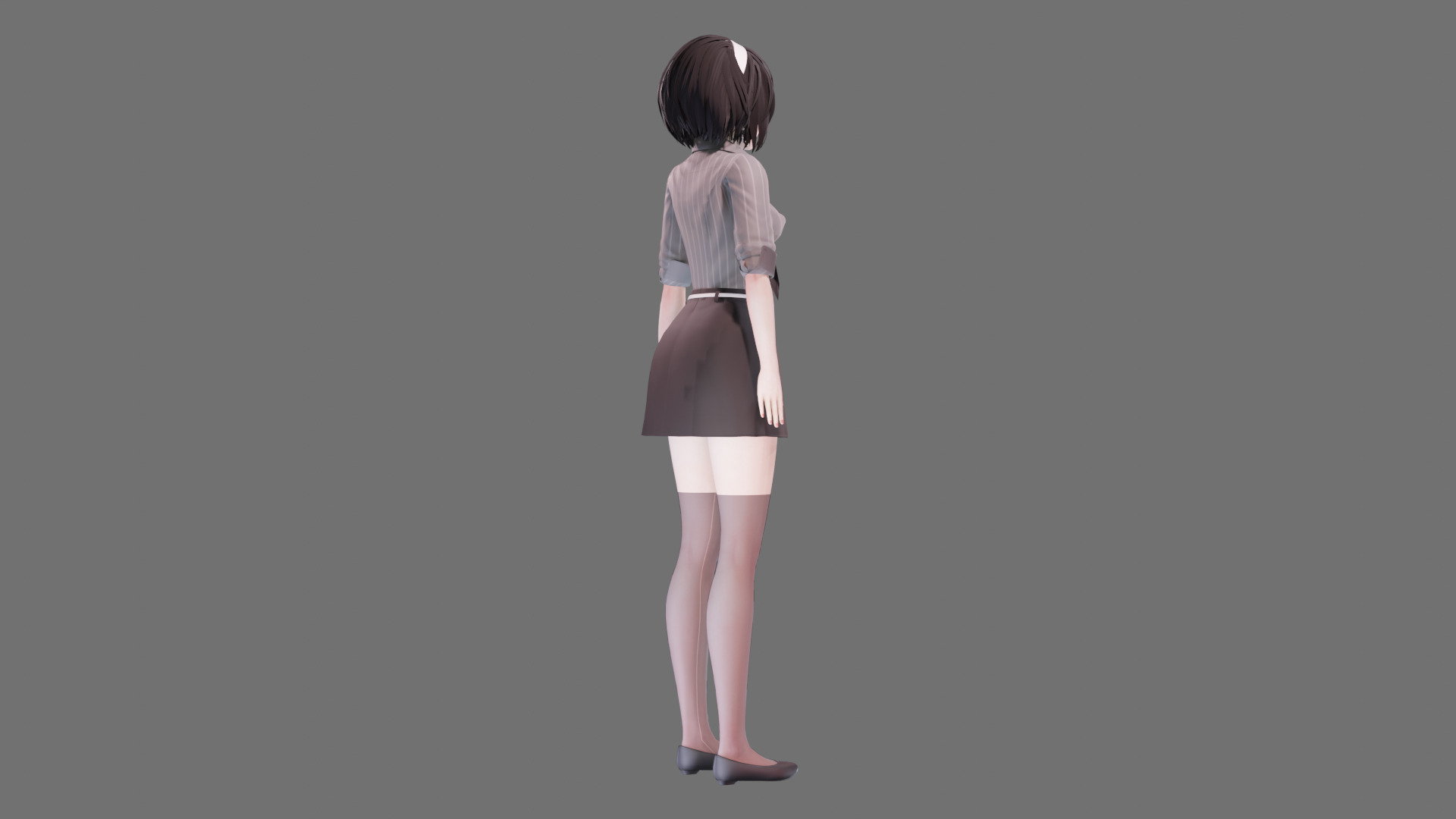 Casual clothes 0020 - Rig -Unreal - Unity - Blender - Animated Low-poly 3D model_34