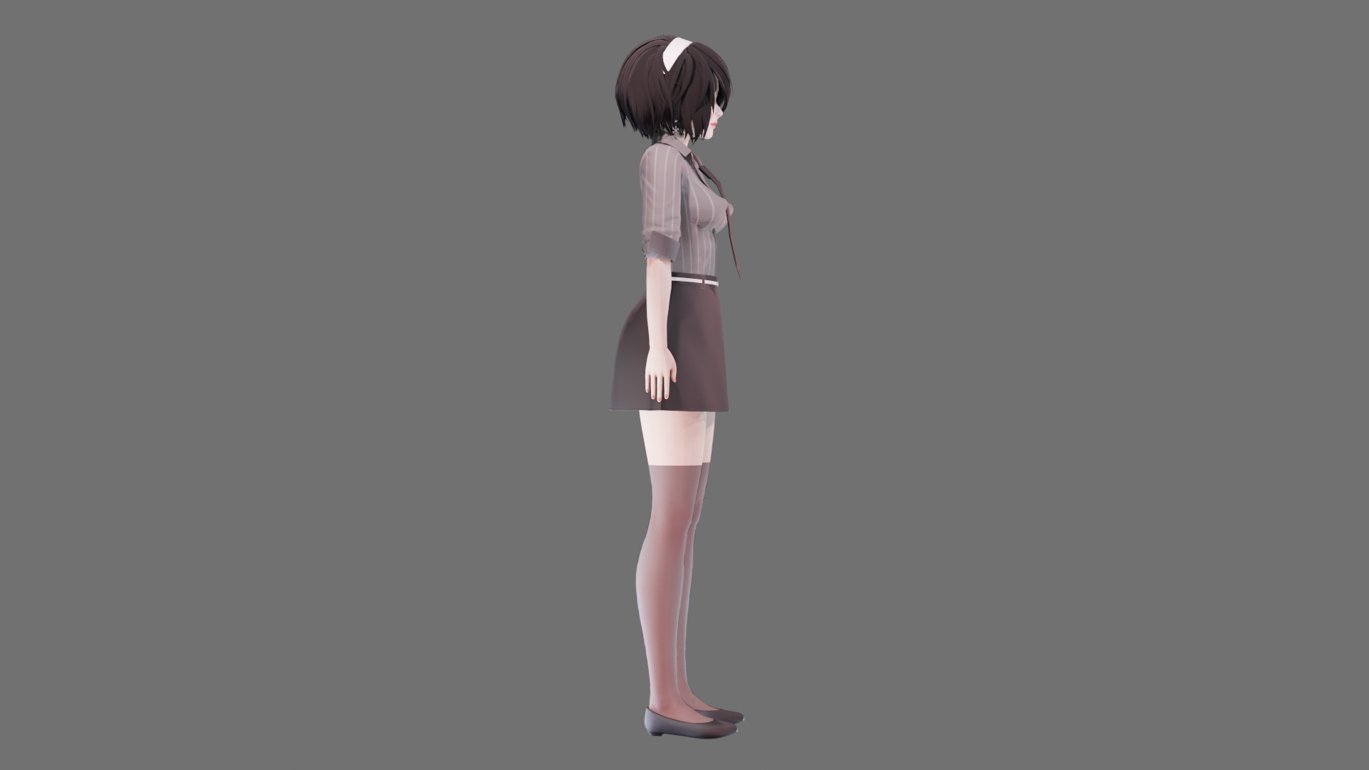Casual clothes 0020 - Rig -Unreal - Unity - Blender - Animated Low-poly 3D model_38