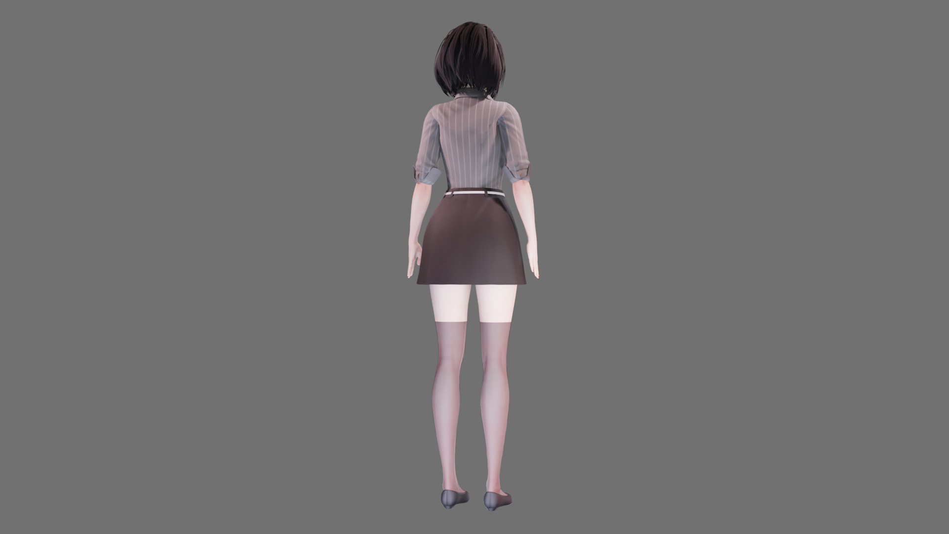 Casual clothes 0020 - Rig -Unreal - Unity - Blender - Animated Low-poly 3D model_30