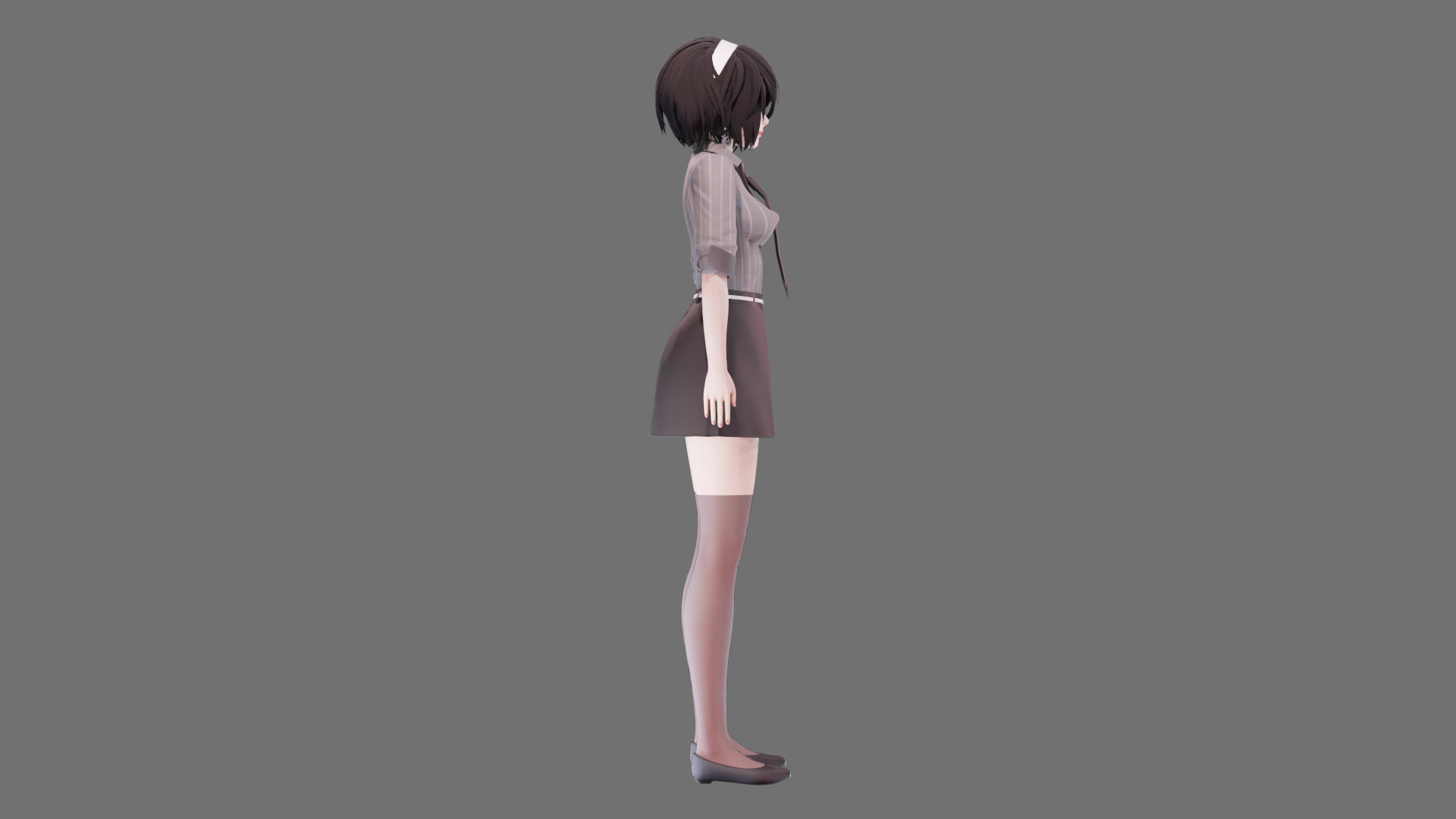 Casual clothes 0020 - Rig -Unreal - Unity - Blender - Animated Low-poly 3D model_37