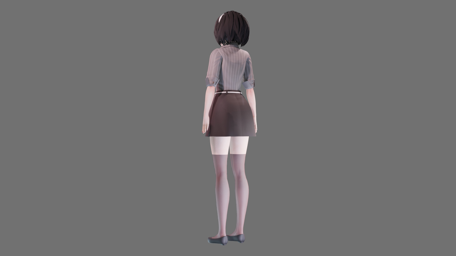Casual clothes 0020 - Rig -Unreal - Unity - Blender - Animated Low-poly 3D model_25
