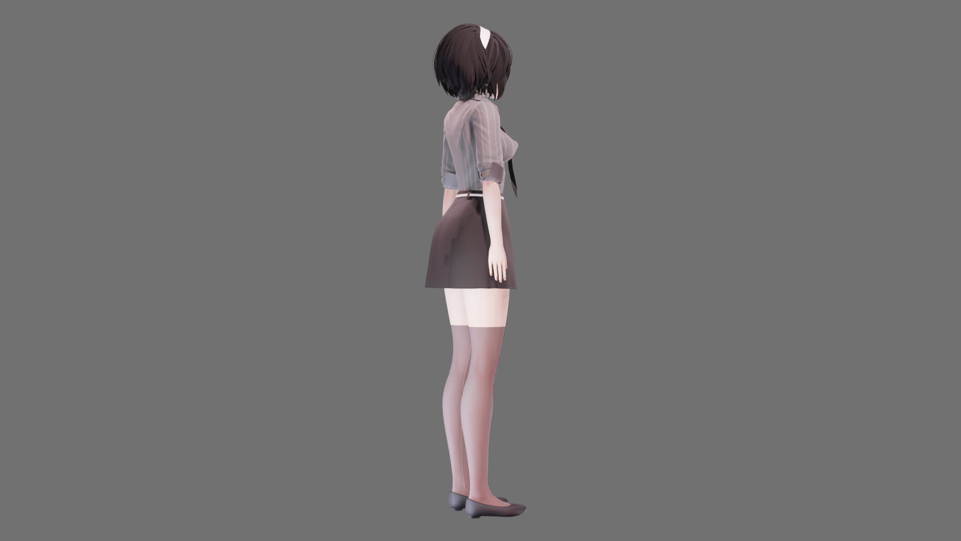 Casual clothes 0020 - Rig -Unreal - Unity - Blender - Animated Low-poly 3D model_35