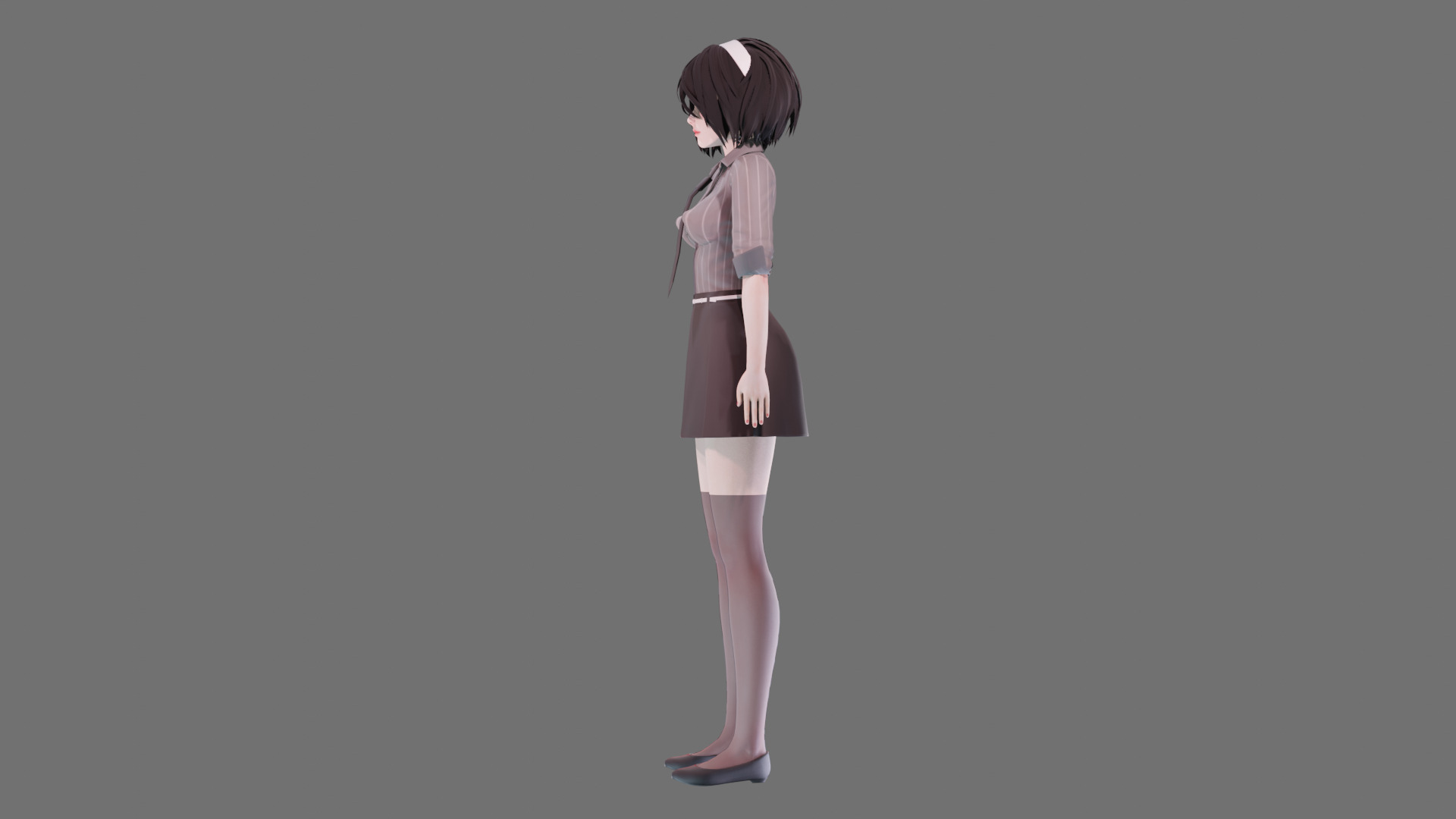 Casual clothes 0020 - Rig -Unreal - Unity - Blender - Animated Low-poly 3D model_19