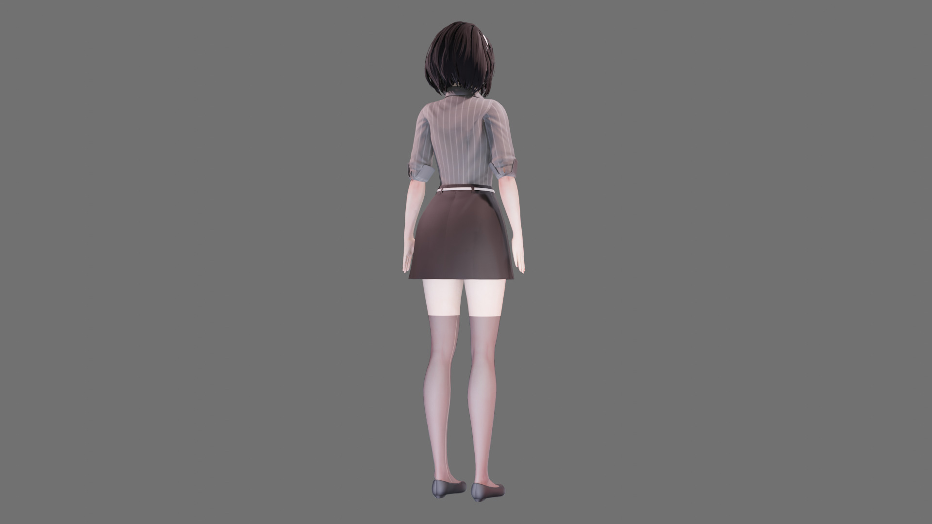 Casual clothes 0020 - Rig -Unreal - Unity - Blender - Animated Low-poly 3D model_31