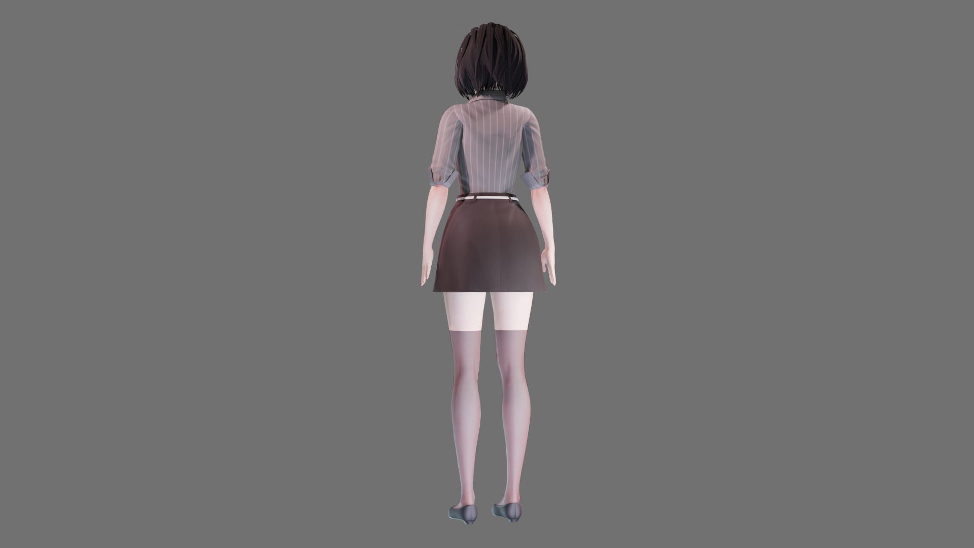 Casual clothes 0020 - Rig -Unreal - Unity - Blender - Animated Low-poly 3D model_27