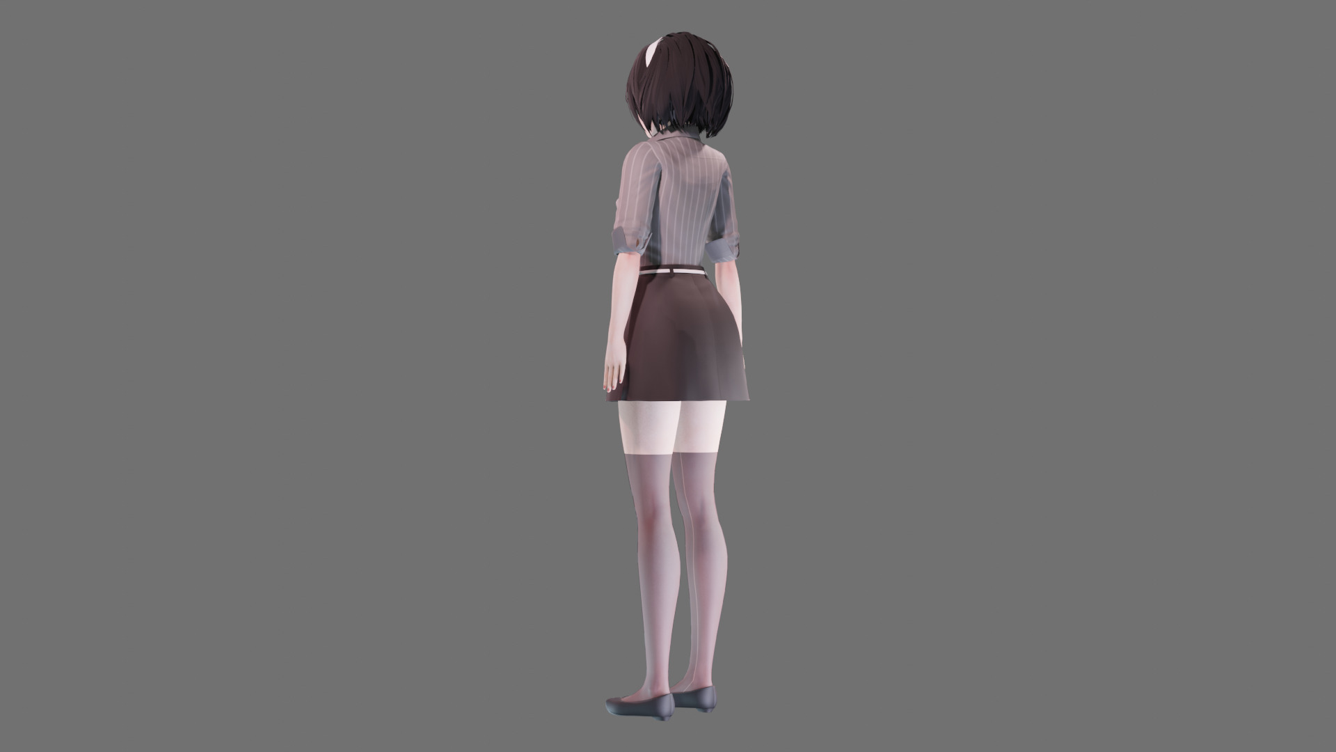 Casual clothes 0020 - Rig -Unreal - Unity - Blender - Animated Low-poly 3D model_24