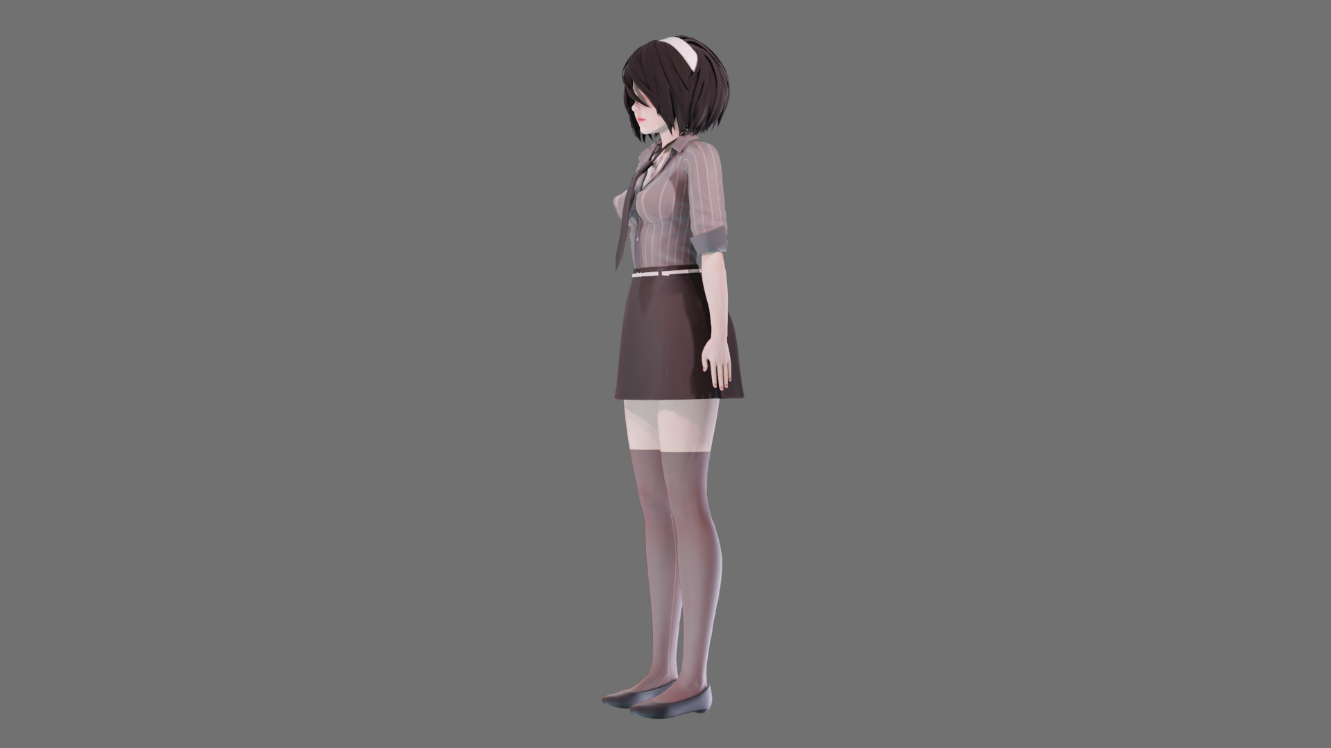 Casual clothes 0020 - Rig -Unreal - Unity - Blender - Animated Low-poly 3D model_17