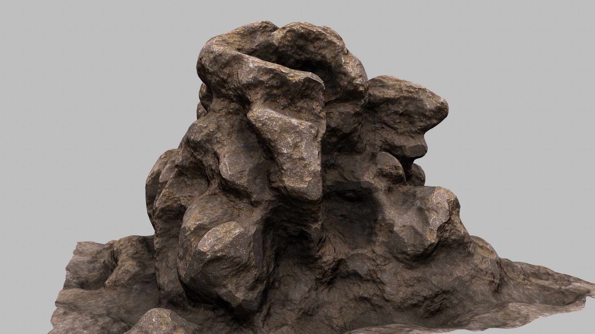 Rock Mount 3D model_2