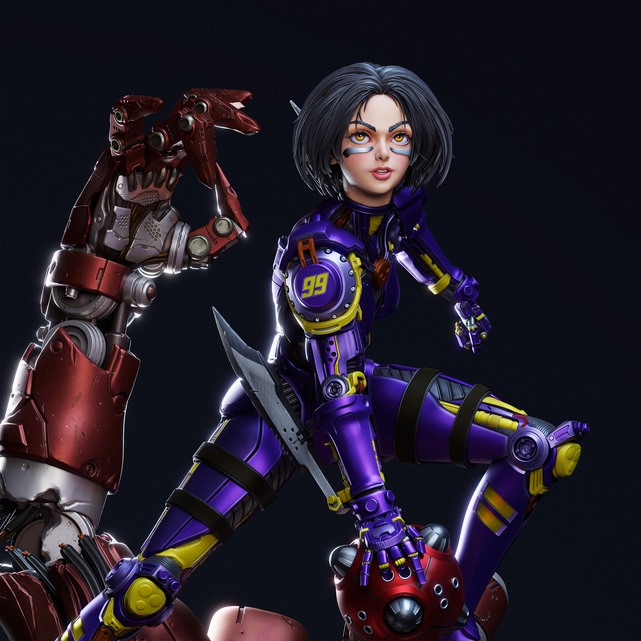 Alita 3D Print 3D print model_20