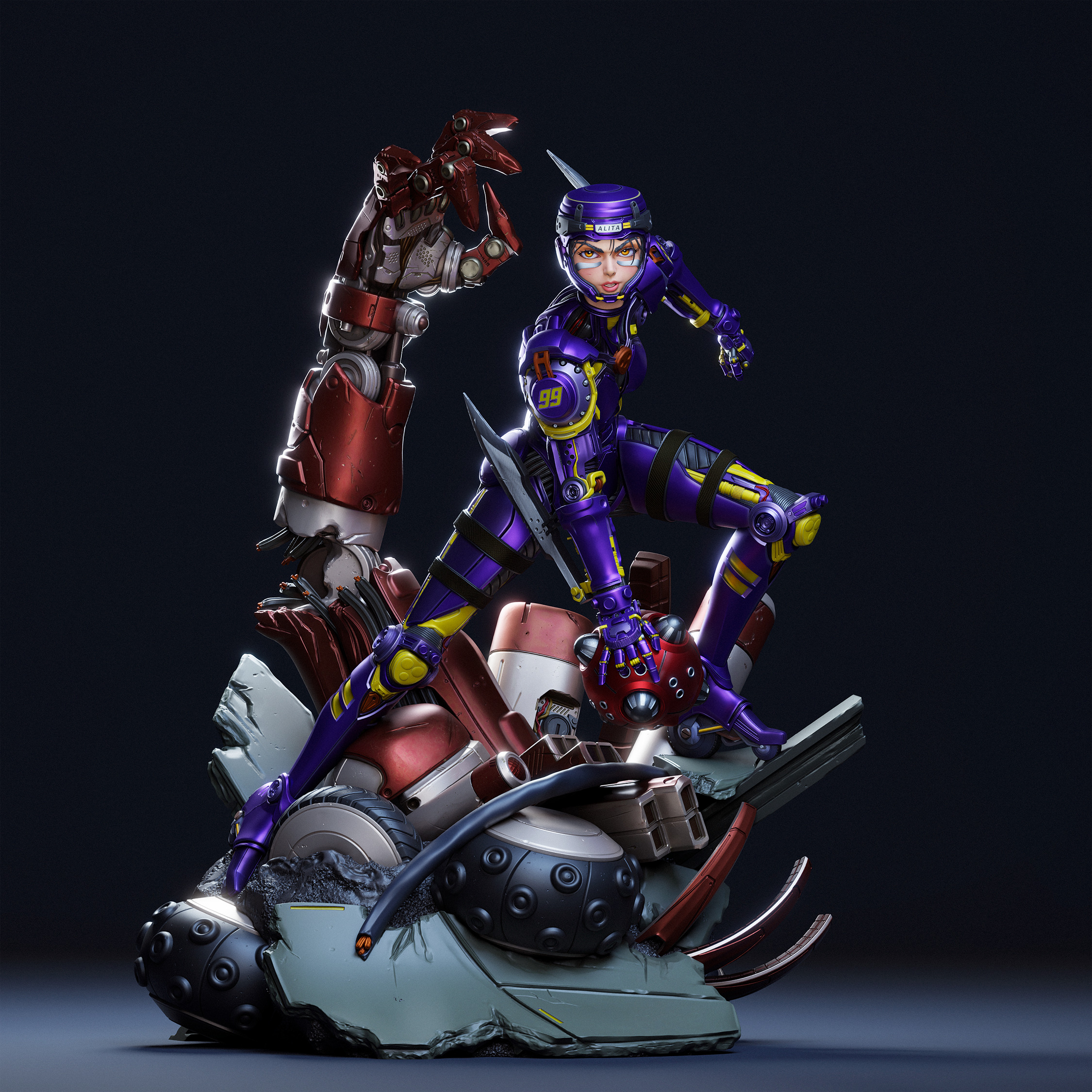 Alita 3D Print 3D print model_7