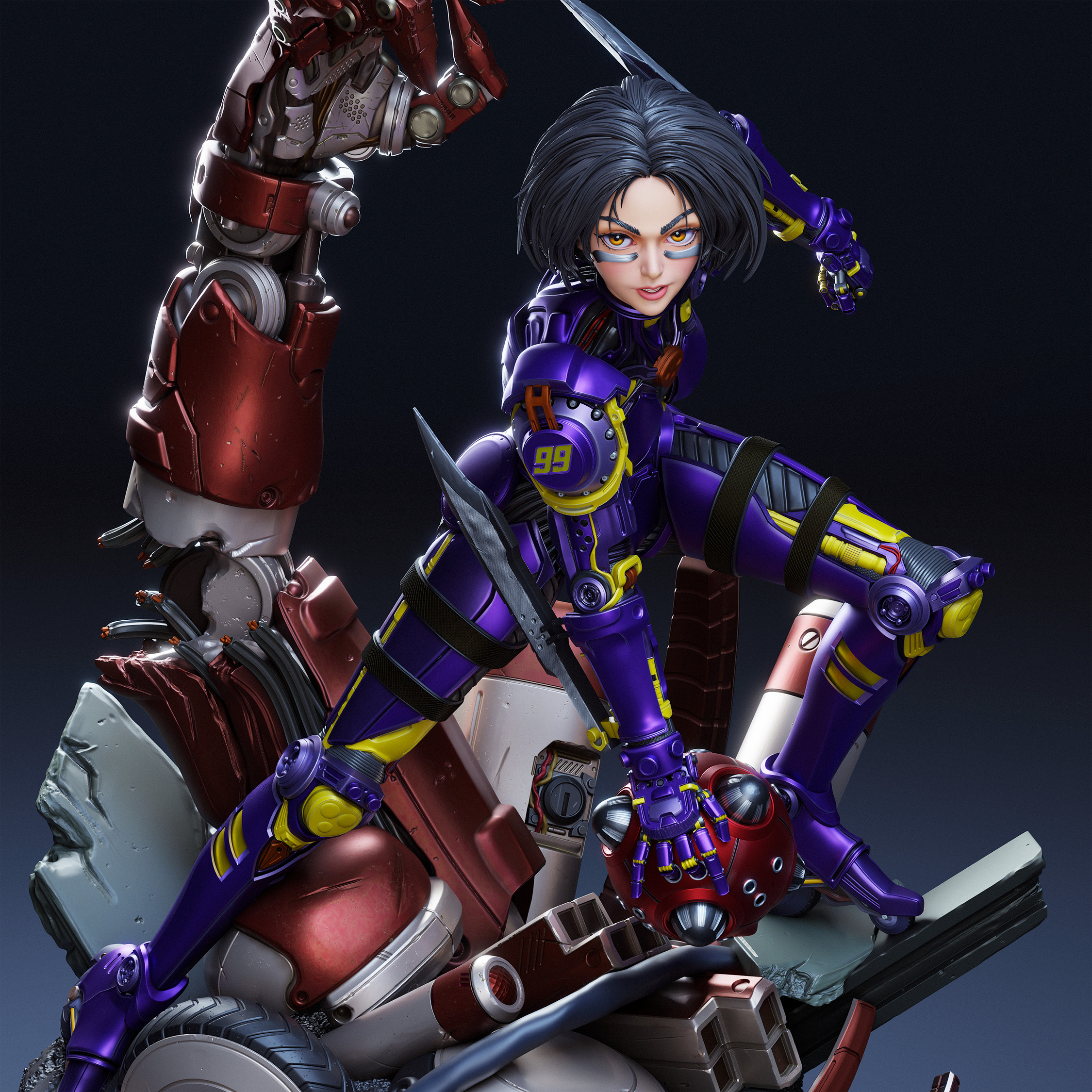 Alita 3D Print 3D print model_6