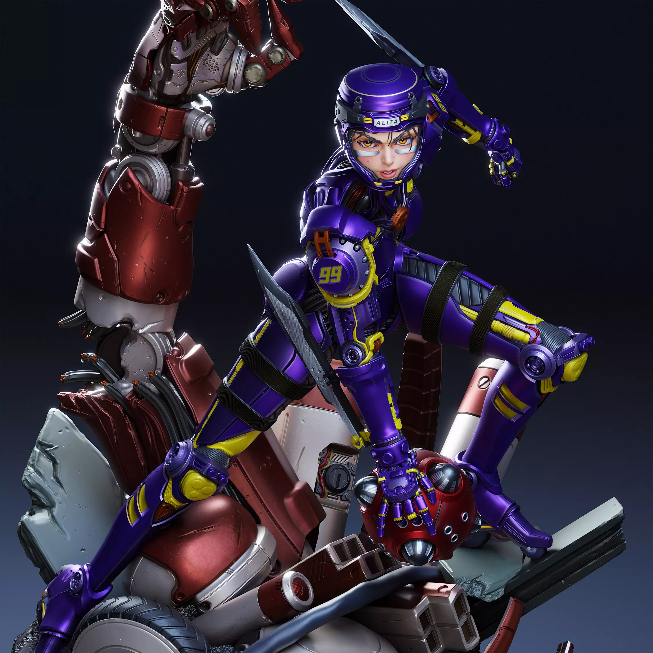 Alita 3D Print 3D print model_0