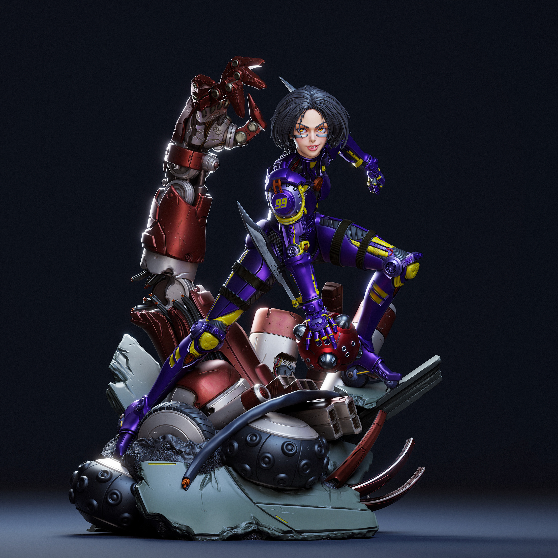 Alita 3D Print 3D print model_12