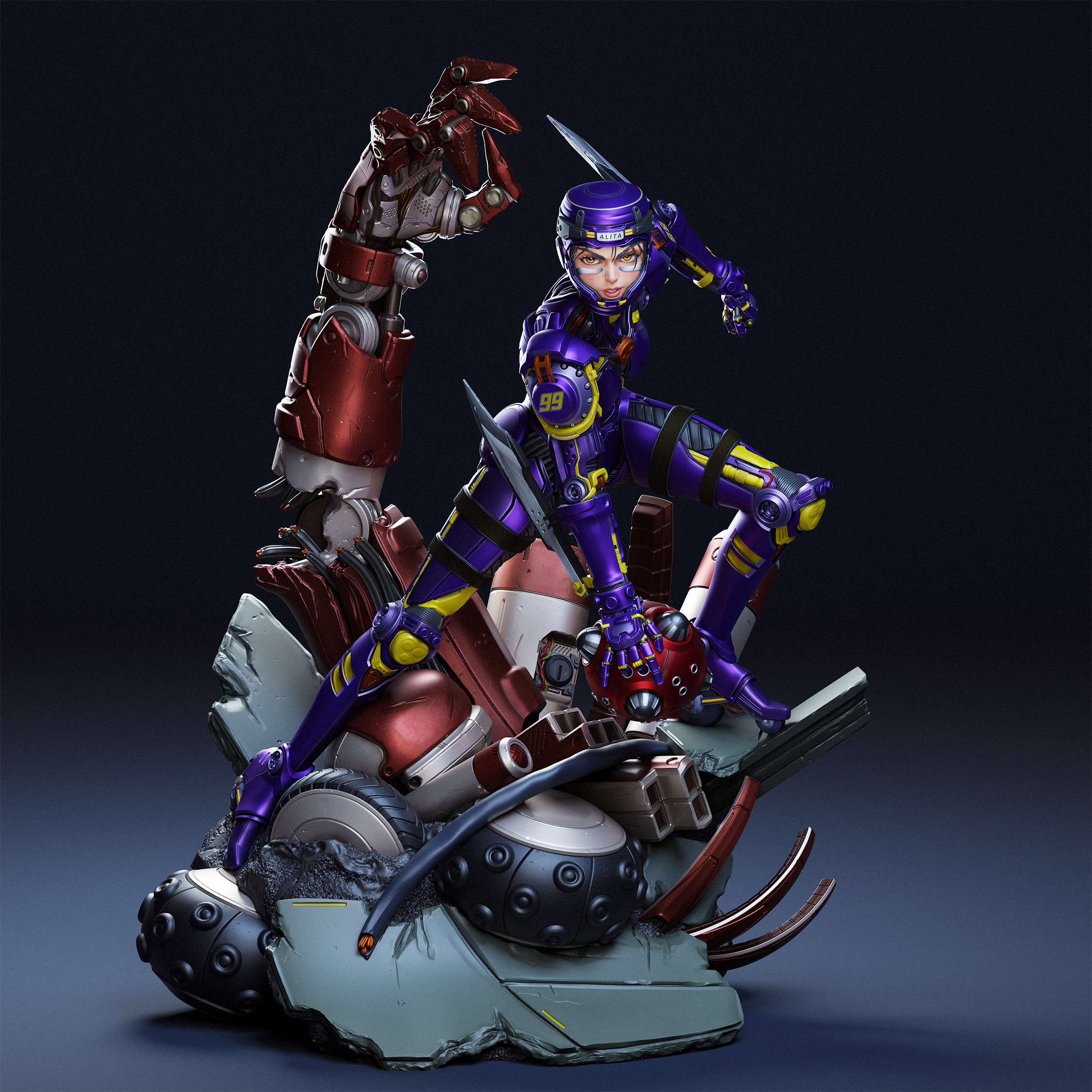 Alita 3D Print 3D print model_8