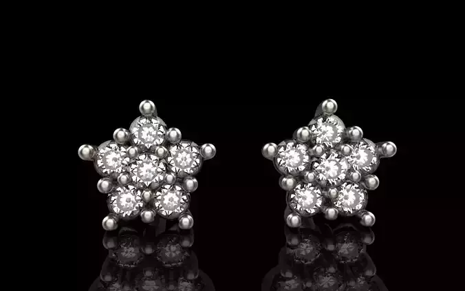 Stud earring model 1158