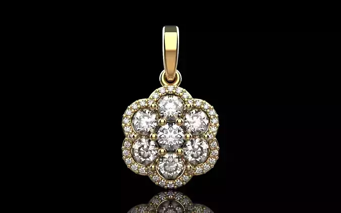 Flower pendant model 1159