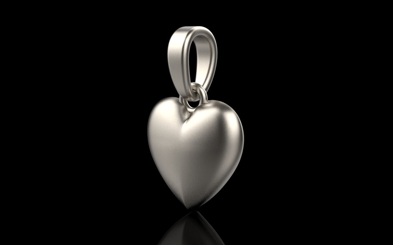 Heart pendant model 1160 3D print model_16