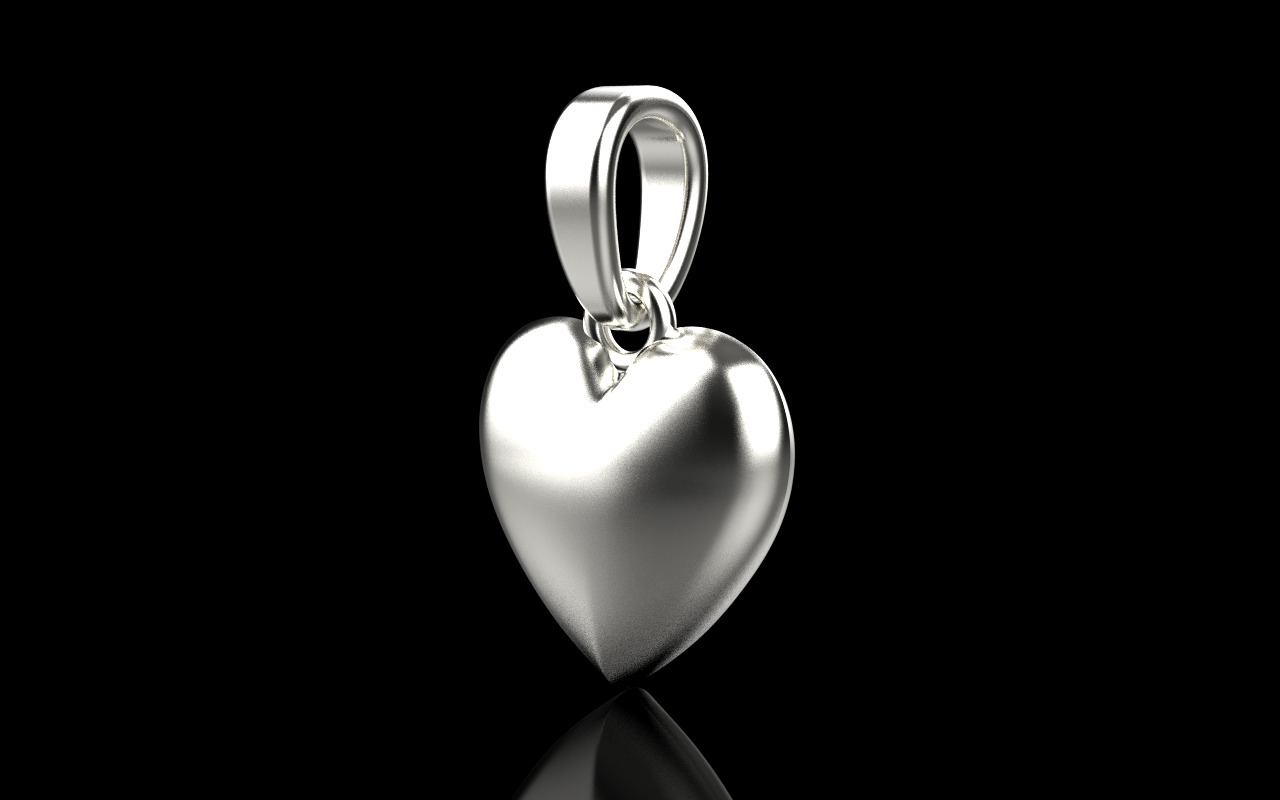 Heart pendant model 1160 3D print model_18