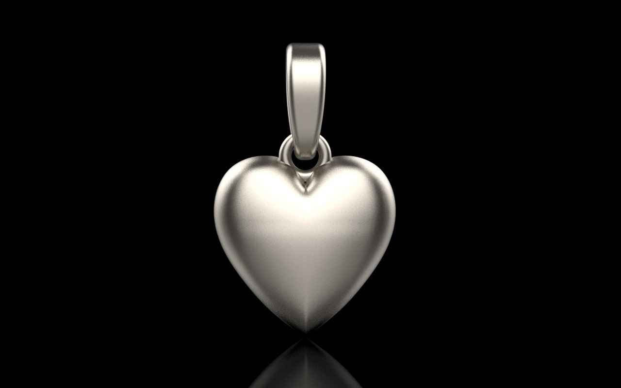 Heart pendant model 1160 3D print model_11