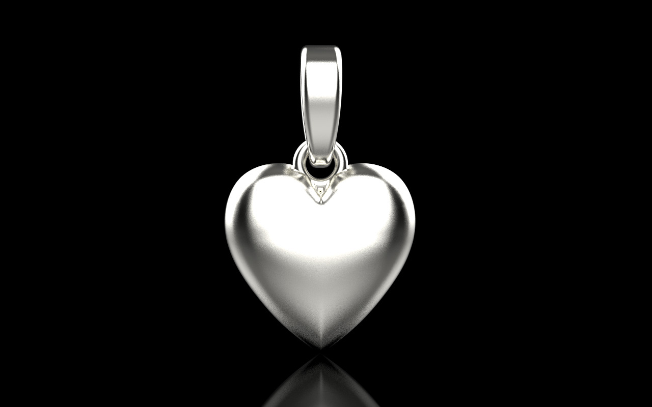 Heart pendant model 1160 3D print model_13