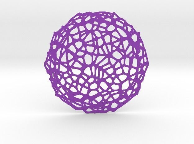 Drink coaster - Voronoi No VIII 3D print model