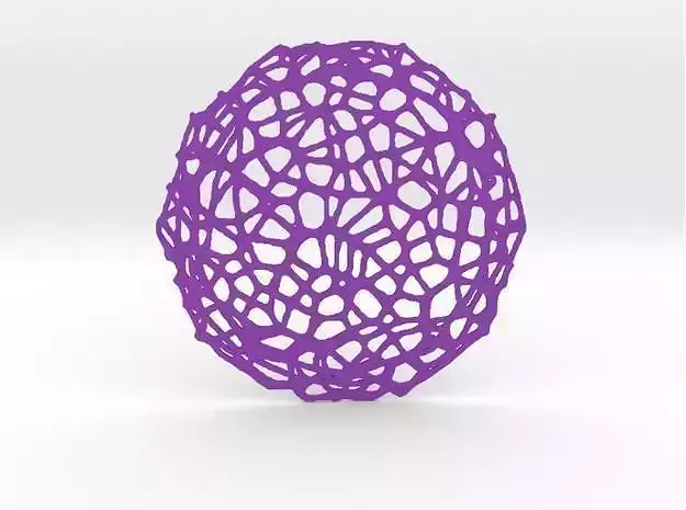 Drink coaster - Voronoi No VIII 3D print model