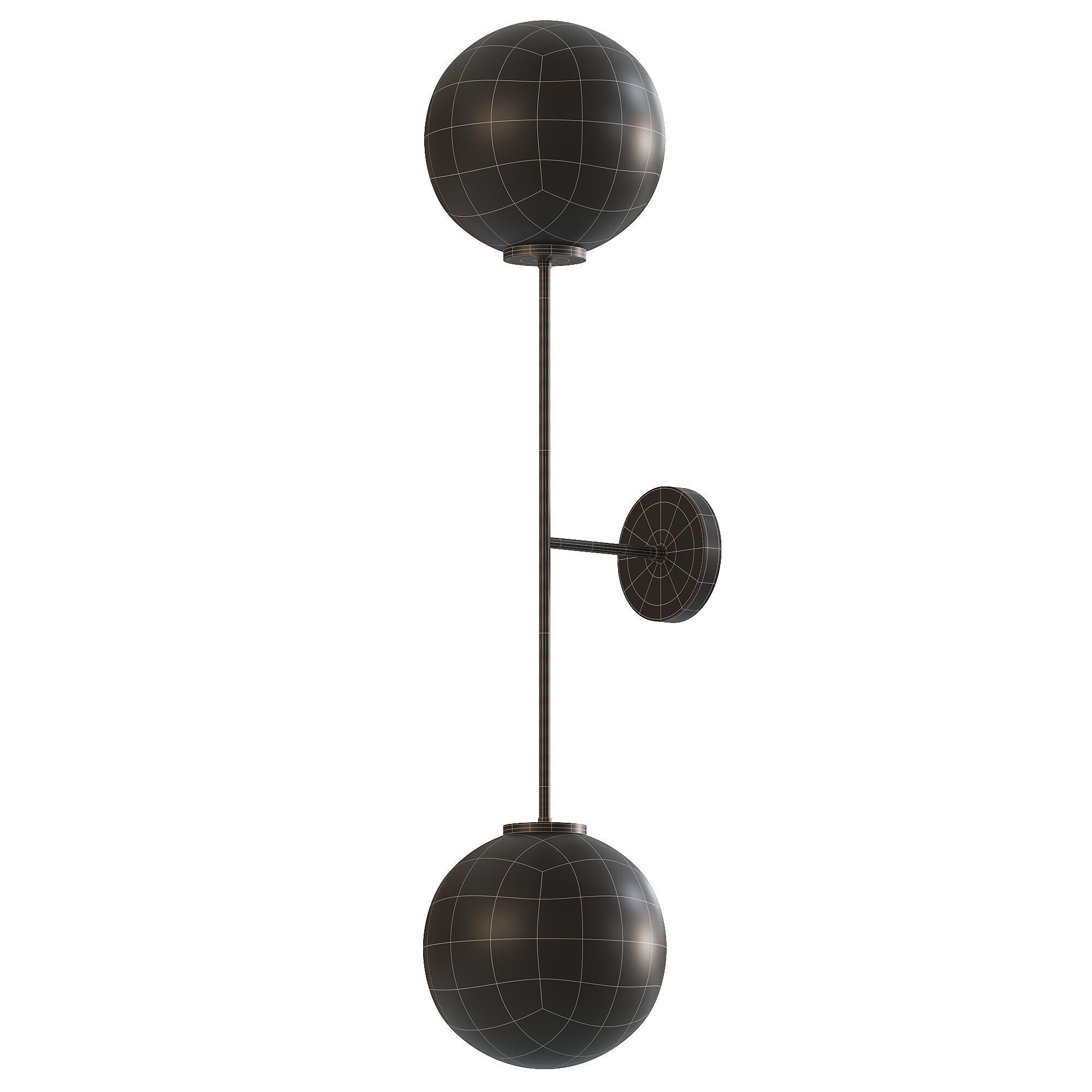 Cassia Double Wall Sconce 3D model_1