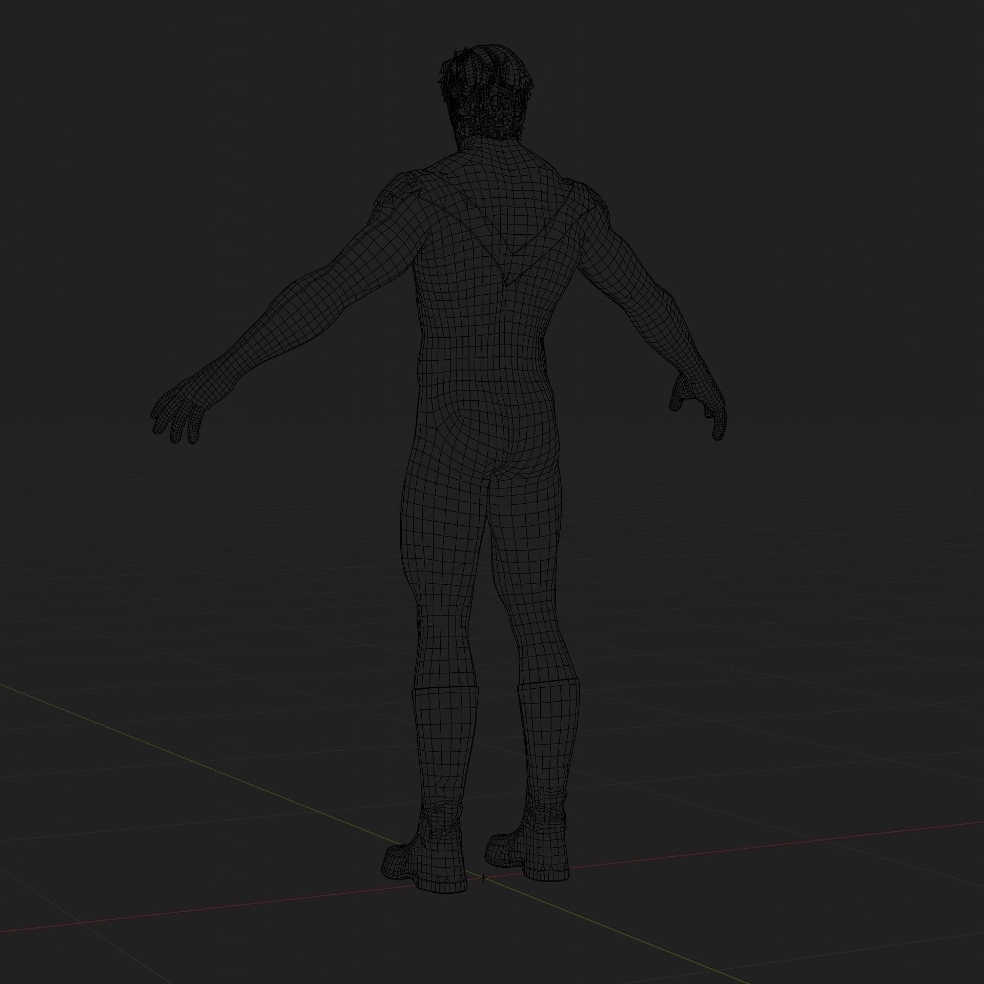 Nightwing 3D Model Jim Lee Fully Rigged PBR FBX Blender OBJ Low-poly 3D model_9