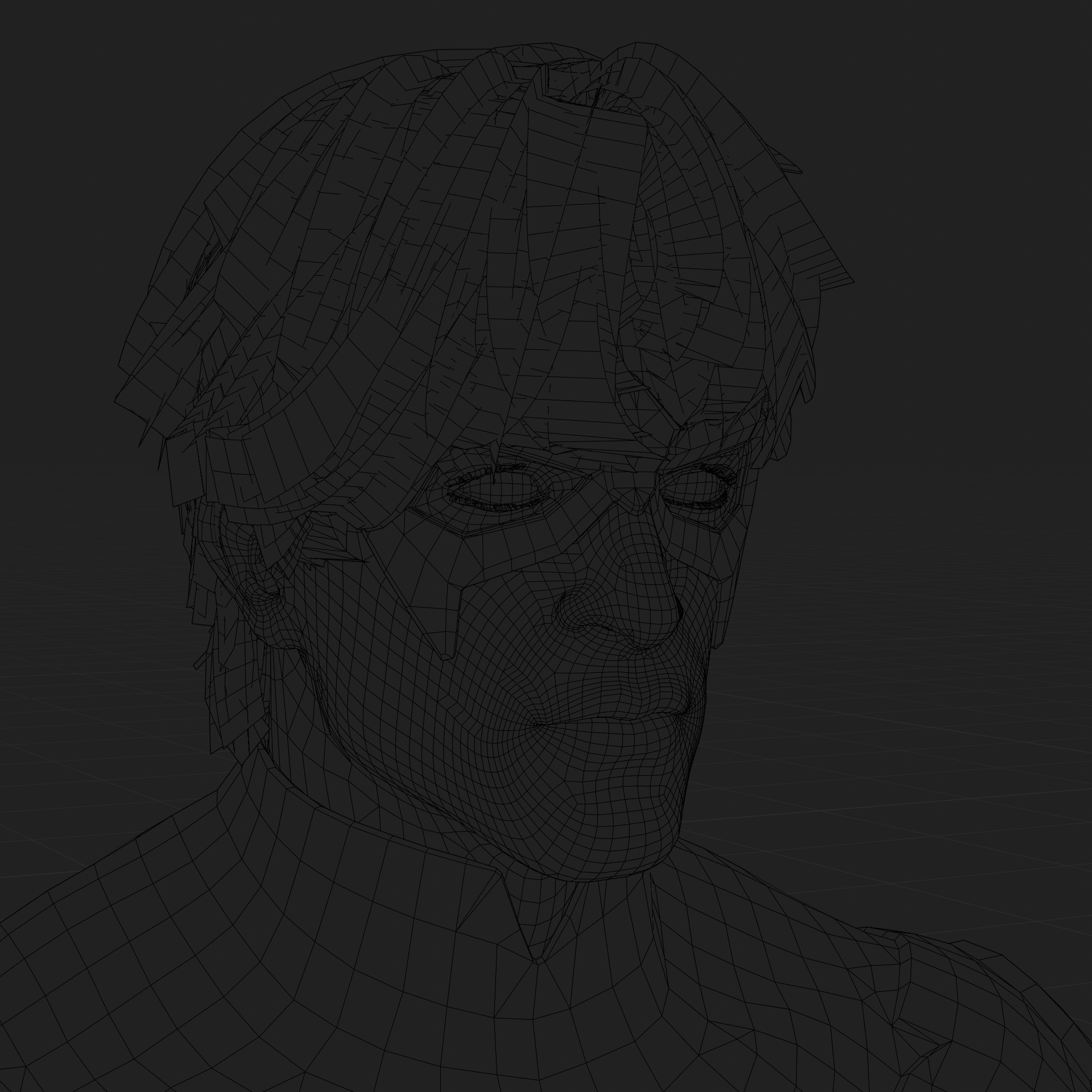 Nightwing 3D Model Jim Lee Fully Rigged PBR FBX Blender OBJ Low-poly 3D model_10