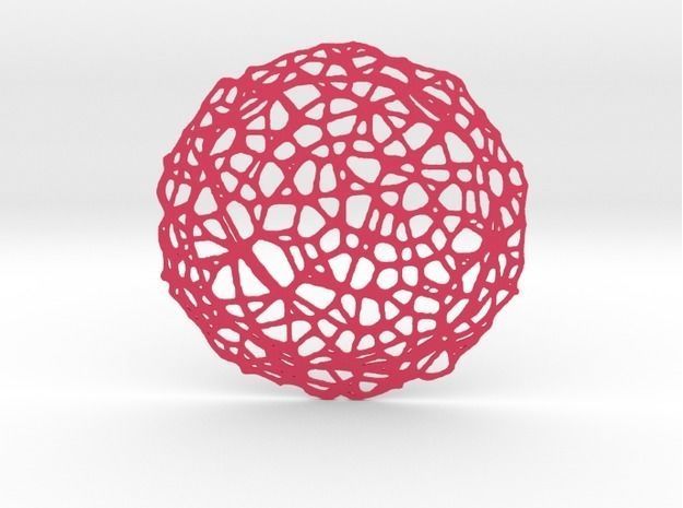 Drink coaster - Voronoi No V 3D print model_2
