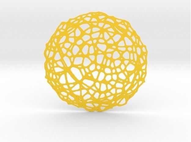 Drink coaster - Voronoi No V 3D print model_4