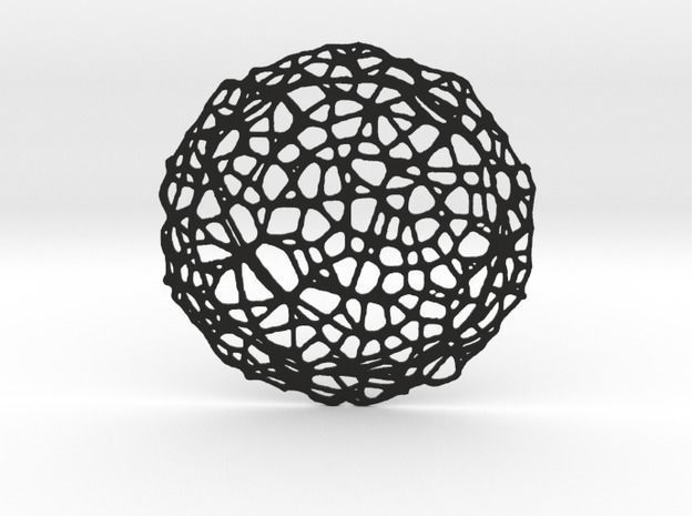 Drink coaster - Voronoi No V 3D print model_3