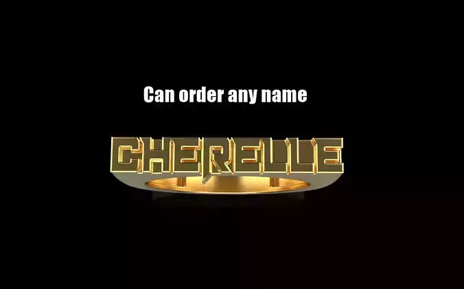 Name ring model 1171 3D print model