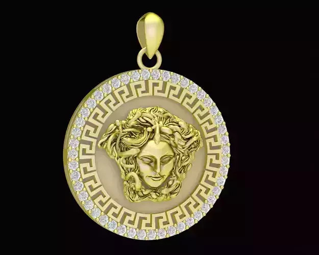 27a Medusa Pendant