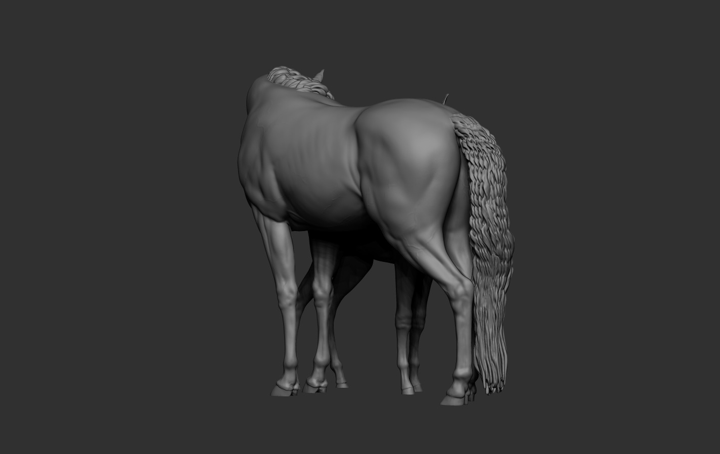 Mare and Foal 3D print model_14