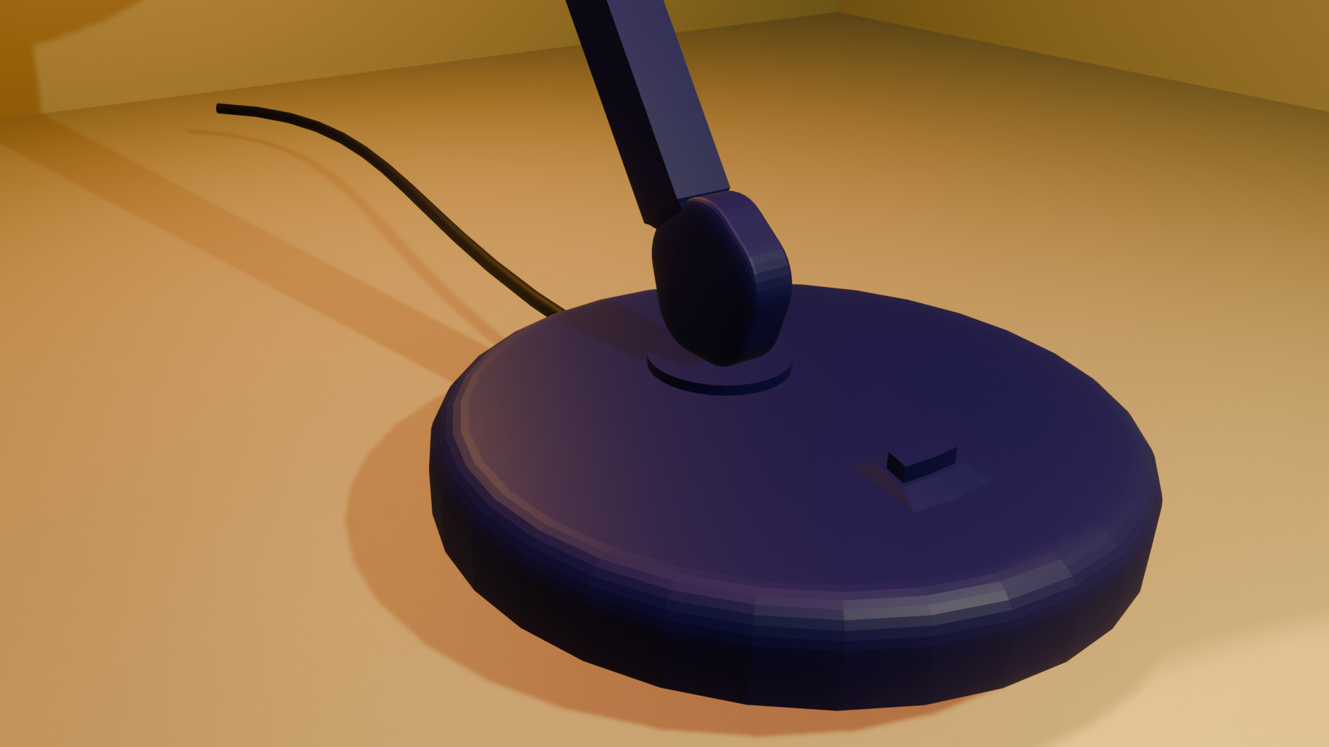 Low-Poly Desk Lamp - Game Ready - VR AR Compatible Low-poly 3D model_5