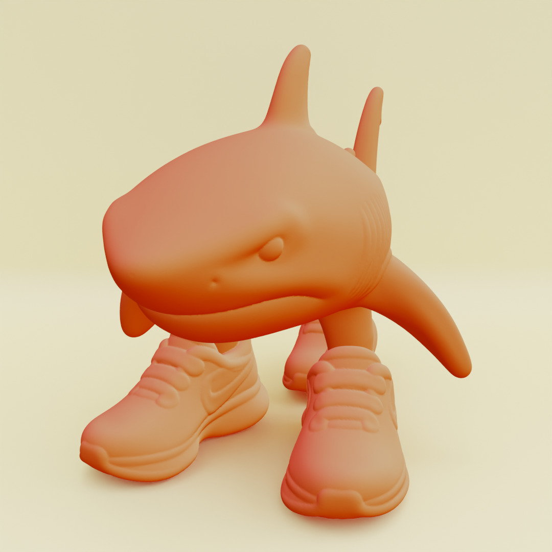 Tralalero Tralala Italian brainrot Printable 3D print model_4