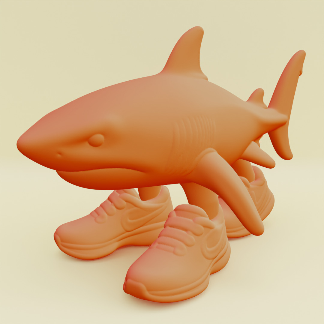 Tralalero Tralala Italian brainrot Printable 3D print model_8