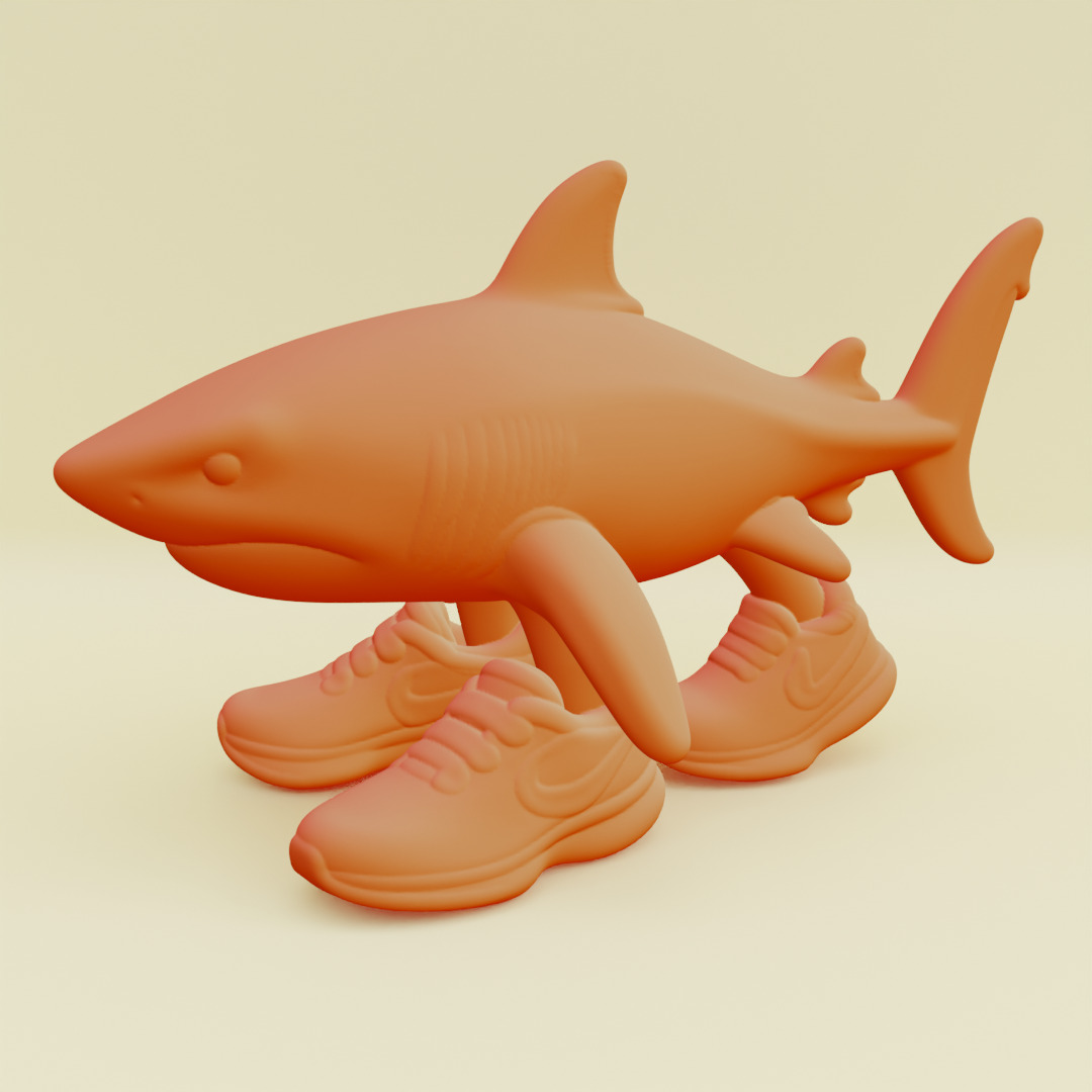 Tralalero Tralala Italian brainrot Printable 3D print model_10