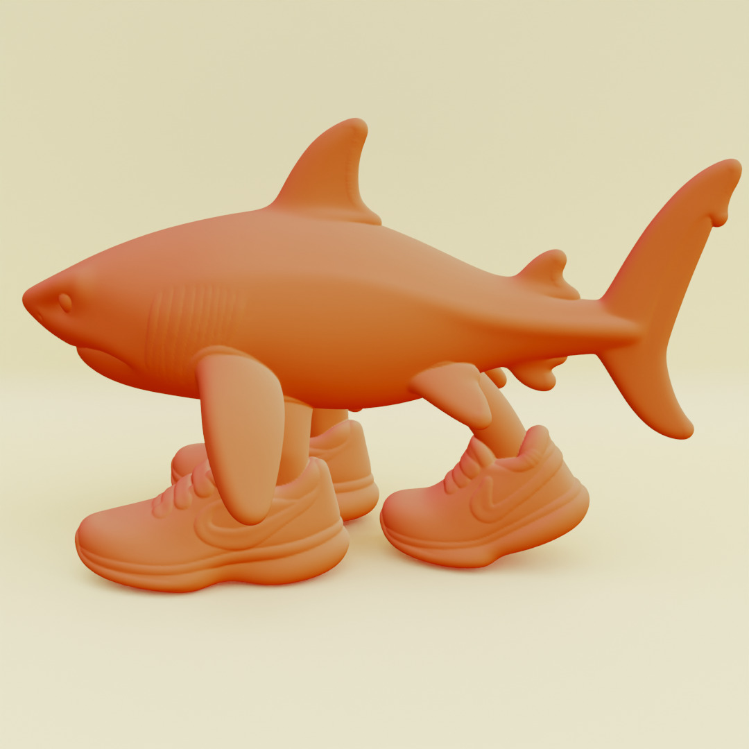 Tralalero Tralala Italian brainrot Printable 3D print model_12