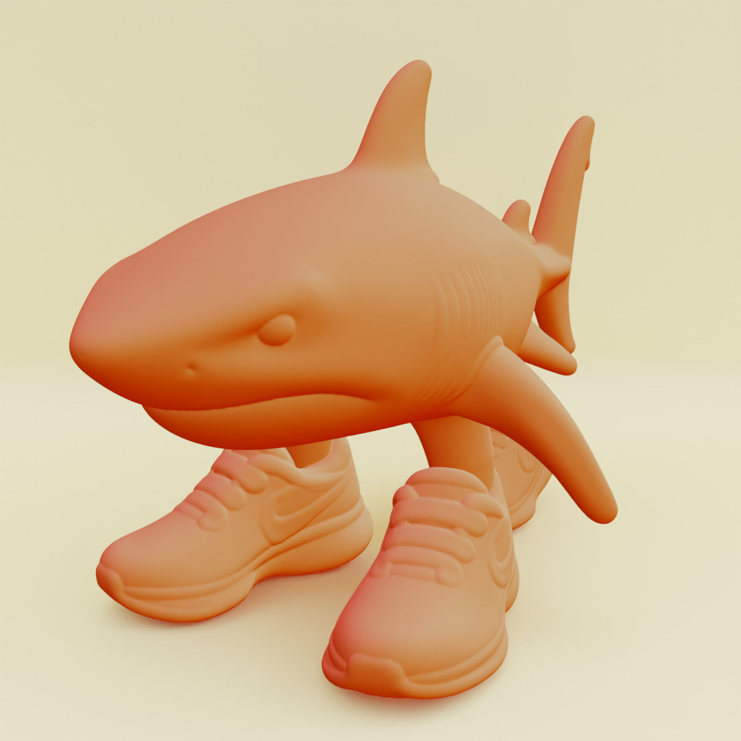 Tralalero Tralala Italian brainrot Printable 3D print model_6